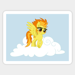 Blushing Spitfire on cloud Magnet